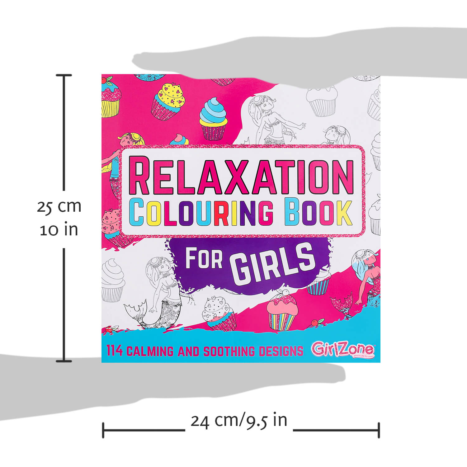 114 Beautiful Designs Idea GIFTS FOR GIRLS Relaxation Colouring Book For Kids 