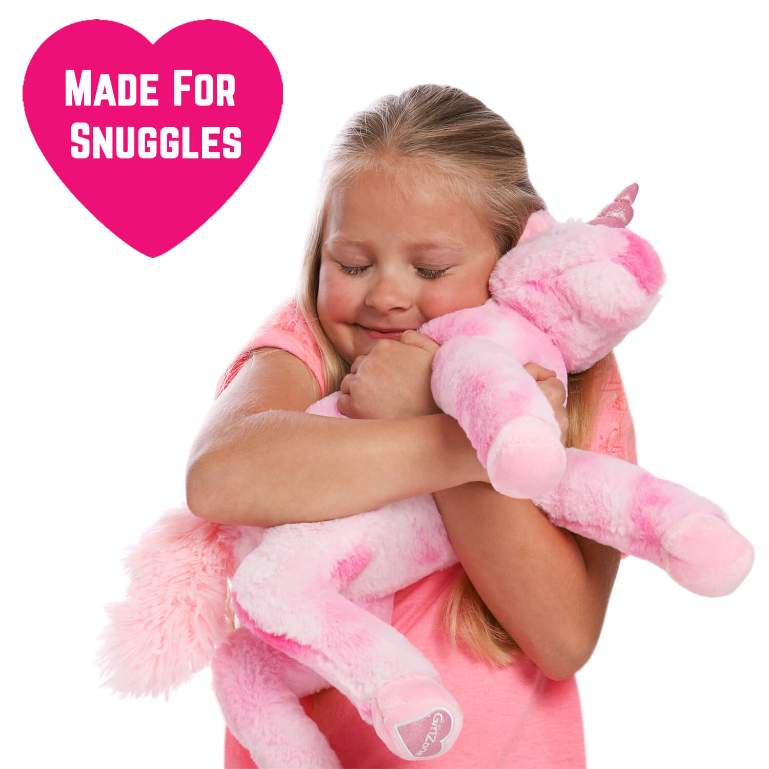 GirlZone Stuffed Pink Plush Unicorn for Girls Large 18 Inches Perfect size
