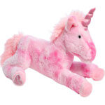 Large pink unicorn stuffed toy, Big pink unicorn teddy